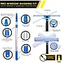 Gritt Commercial Pro Telescoping 14" Window Cleaning Squeegee Kit, Blue/Silver, 3 Piece/Kit ( GRI137-6F-14)~#|#~C19E5CAA-9A11-42C8-93B422D978DF2F9A_sc7