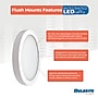 Bulbrite 5" Round 10.3-Watt 3000K LED Flush Mount Light, 850 Lumens, White (773600)~#|#~C1A6B986-D3C4-478F-AF40A88A6336668A_sc7
