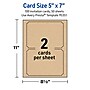 Avery Integrated Cards, 5" x 7", Matte Kraft Brown, 100/Box (95351)~#|#~C1B520A0-BE56-4E61-81FB7FEE70AF1214_sc7