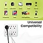GoGreen Power 6-Outlet Wall Tap, White, 3/Pack (GG-16000TW)~#|#~C1CFAE03-3FB4-4F67-A0C97434CF83C16E_sc7