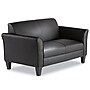 Alera 55.5"W Bonded Leather Loveseat, Black (ALERL22LS10B)~#|#~C1F06BF9-CDF7-4D9D-BF83F28BA3BF3FCA_sc7