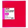 JAM Paper 1/2" 3-Ring Flexible Poly Binder, Fuchsia Pink (PB75237FU)~#|#~C1F51320-F1F5-46E4-895F84AEA062A9B6_sc7