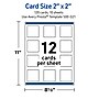 Avery Square Integrated Cards, Matte White, 100/Pack (19479370935)~#|#~C2104F7A-89F6-41BE-B64CDFB25F285711_sc7