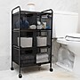 Mind Reader 6-Drawer Multipurpose Office Utility Cart, Black (6DRMESH-BLK)~#|#~C2126A71-CC27-4B1A-9B4A6FEDAA3D81D9_sc7