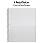 Staples Premium Poly 1-Subject Notebook, 8" x 10.5", Wide Ruled, 100 Sheets, White (ST25543D)~#|#~C22AA17C-7FCA-45CD-B52C758CC2387685_sc7