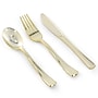 Elama Plastic Dinnerware Set, White/Gold, 150 Pieces/Set (935124340M)~#|#~C234CF8E-F7EA-4863-B5512AC80409AC1E_sc7