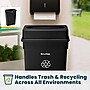 Alpine Industries Plastic Trash Can with Lid and Dolly, 23 Gallon, Black (ALP477-BLK1-PKD)~#|#~C23DB86A-A9A2-468B-A15AB1FA4E4902CE_sc7