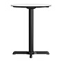 Flash Furniture Acadia 24" Round Wooden Dining Table with X-Base, White Faux Marble/Black Base (STRD24WMAT2222)~#|#~C24082D9-B8E6-4A9E-963C4812595FD629_sc7