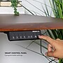 Mount-It! Dual Motor 60"W Electric Adjustable Standing Desk, Hazelnut Brown/Black (MI-18125)~#|#~C241219A-DE22-43CD-AC55A1158D707AF8_sc7