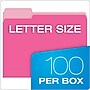 Pendaflex Recycled File Folder, 1/3-Cut Tab, Letter Size, Pink, 100/Box (42101/3PIN)~#|#~C2540DA3-6BA9-4428-8D21BD0AB8E065C4_sc7