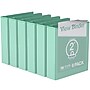 Davis Group Standard View 2" 3-Ring Binders, Mint, 6/Pack (7413-14-06)~#|#~C25CBB6C-CC85-457D-A401C107B23A2033_sc7