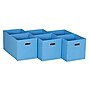 Household Essentials Storage Cubes 23.05 Quart Storage Container, Cardboard, Blue, 6/Pack (820-1)~#|#~C2676345-9223-4DE1-878AE90AD6A0179C_sc7