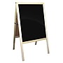 Flipside Dry-Erase Marquee Easel, 42", White/Black/Natural Wood (31700)~#|#~C26AB721-70ED-46FA-BE5E7575A7F5A4A7_sc7