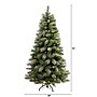 Nearly Natural 6-ft Snowed French Alps Mountain Pine Artificial Christmas Tree with 583 Bendable Branches and Pine Cones (T1859)~#|#~C2770111-9748-43AB-A219CD16E312DD29_sc7