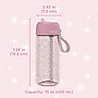 bentgo Plastic Water Bottle, 15 oz., Petal Pink Glitter (BGKDWB1-PP)~#|#~C27F5618-326C-4173-9B30F65AB9B49DFD_sc7
