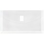 JAM Paper Premium Plastic Filing Envelope with Hook & Loop Closure, 5 1/4" x 10", Clear, 3/Pack (921V1CLX3)~#|#~C281D9E6-FBB3-416E-B2028592752113FD_sc7