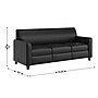 Flash Furniture Agent LeatherSoft Seating Set, Black, 3-Pieces (BT827USETBLK)~#|#~C29923EB-5BEA-4E02-B6F781A464DD1C2F_sc7