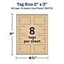Avery 3" Blank Pricing & Merchandise Tags, Kraft Brown, 80/Pack (95270)~#|#~C2B86AFA-0965-42DA-968ABFBC6E5C785A_sc7