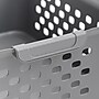 Iris Medium Plastic Storage Baskets, Gray, 4/Pack (500165)~#|#~C2C4C504-6E2F-4038-822401722B80DCD8_sc7