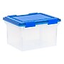 Iris 32 Quart File Boxes with Lid, Plastic, Clear, 3/Pack (500143)~#|#~C2D0DBEE-B0FC-4BA3-9690E19C316DDFFB_sc7