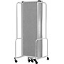 National Public Seating Robo Series 7-Panel Folding Mobile Room Divider, 72"H x 164"W, Grey Fabric (RDG6-7PT02)~#|#~C2D72AE2-246D-4D93-B1401F9BDC1E76A1_sc7