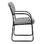 Boss LeatherPlus Guest Chair with Sled Base, Gray (B9529-GY)~#|#~C2D9B604-DA78-4FD8-BAB355465924502F_sc7