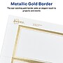 Avery Laser/Inkjet Invitation Cards, 5" x 7", White/Gold, 30 Cards & Envelopes/Pack (3325)~#|#~C2E9BA62-A260-406C-86FE7996B702F973_sc7