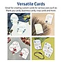 Avery Rectangle Single Rounded Corner Integrated Cards, Matte White, 30/Pack (19479398891)~#|#~C2EB75CD-C107-4317-B78018F964C6CA87_sc7