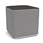 Lesro Bloom Vinyl Square Pouf Ottoman, Patriot Plus Charcoal/Chambray Grey (PF0218.SSV-06PPCL.07CHGY)~#|#~C3064447-9A94-4094-A80745E2DCD9530A_sc7