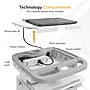 Mount-It! MedHub Powered Height-Adjustable Mobile Cart Workstation with Drawers & Built-In Power Strip, White/Gray (MI-16057)~#|#~C311C9AE-37DD-4D0C-8093B732CB1C8348_sc7