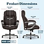 La-Z-Boy Niall AIR Lumbar Pro+ Ergonomic Faux Leather Executive Big & Tall Chair, 400 lb. Capacity, Dark Brown (60114-DBRN)~#|#~C31ECD7D-0D3D-4B8F-ABD516DA7BE1A67E_sc7