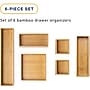 Whitmor 6-Piece Bamboo Drawer Organizer, Natural (6596-9313)~#|#~C32A561A-B12F-4A3A-AAC53A0F1AE9CF7A_sc7