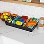 Mind Reader Plastic Snack Tray Countertop Organizer Condiment Holder, Black (SNACKORGT-BLK)~#|#~C32C5F2C-56C4-4E8D-A527836731285806_sc7