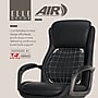 Elle Decor Rivendell AIR Lumbar Ergonomic Faux Leather Swivel Executive Chair, Black (60124-BLK)~#|#~C32D9B07-9EB0-4758-B4681B66BCC13ECE_sc7