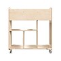 Flash Furniture Bright Beginnings Mobile 10-Section Storage Cart, 33.5"H x 31.5"W x 13"D, Brown (MK-KE24244-GG)~#|#~C32ECE0F-D3CD-49F0-ADEDEE52A50ECE93_sc7