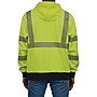 Ergodyne GloWear 8318BK High Visibility Long Sleeve Black Bottom Hooded Zip-Up Sweatshirt, ANSI Type R Class 3, Lime, X-Large~#|#~C3510DAA-EFD9-4118-A06F24A42991D742_sc7