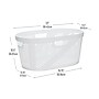 Mind Reader 10.57-Gallon Laundry Basket, Plastic, White (HHAMP40-WHT)~#|#~C3560AE0-DE8C-4F2C-91FF3B171D624DC1_sc7