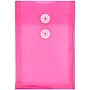 JAM Paper Premium Plastic Filing Envelope with Button & String Closure, 6 1/4" x 9 1/4", Fuchsia Pink, 3/Pack (472B1FUX3)~#|#~C3826FFD-7167-42BB-9255E6B61D347741_sc7
