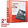 Staples 2" 3-Ring View Binder, D-Ring, Orange (26446-CC)~#|#~C384E912-8DC7-44D1-83EEB4688ED483A2_sc7