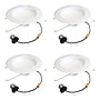 Bulbrite 14 Watt Adjustable 5/6"Integrated LED Recessed Downlight, E26 Quick Connect, 4000K Cool White, 1100 Lumens, 4/Pack~#|#~C3C6AE2E-2DC7-47B0-9D396C97308AC7B6_sc7