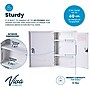 Viva Comfort Medium Double Door Medicine Locking Secure Storage Medical Cabinet, 0.3 cu. ft., White (ADIME999-02-WHI-MK)~#|#~C3CC9D0A-6973-486A-81FD459D5E86629B_sc7