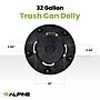 Alpine Industries Round Trash Can Dolly, 500 lb. Weight Capacity, Black (471-32-DOLLY)~#|#~C402A128-CF9C-4FC6-B86681D7CE80969E_sc7