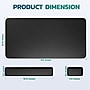 Purely MP47 3-Piece Desk Pad Set with Ergonomic Keyboard and Mouse Wrist Rests, Black (PCCMP47BK)~#|#~C4035D1B-D0DB-41BC-B417D4FAE08A8756_sc7