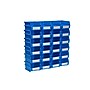 Triton Products LocBin Stackable Storage Bin, 3" x 4.12"x 5.37", Blue, 24/Pack (3-210B)~#|#~C41849C6-982C-49D4-BE22C9DADB22DB08_sc7