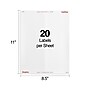 Staples Laser/Inkjet Address Labels, 1" x 4", White, 20 Labels/Sheet, 100 Sheets/Pack, 2000 Labels/Box (ST18058-CC)~#|#~C41979E6-D04D-4305-87EDAF89F56917C8_sc7