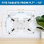 Mount-It! Adjustable Universal Anti-Theft iPad Tablet Wall Mount, 9.7" to 13", White (MI-3882WHT)~#|#~C430400A-79BE-40E4-BD44A13D7F9251D4_sc7