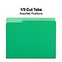 Staples File Folders, 1/3-Cut Tab, Letter Size, Green, 100/Box (ST224543-CC)~#|#~C43E2114-A2DA-4E4A-BE6B973AF4CE348E_sc7