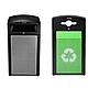 Alpine Industries GS Series Steel Trash Can & Recycling Bin Combo, 80 Gallon, Green (ALP471-40-SILGC-MK)~#|#~C445F7CC-56AE-406D-A55283811FACA7BE_sc7