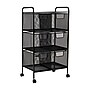 Mind Reader 6-Drawer Office Utility Cart, Black (6DRMESH-BLK)~#|#~C447771B-8BA9-473F-B8AEA732CD644FC5_sc7