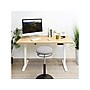 Mount-It! 55"W Electric Rectangular Adjustable Standing Desk, Maple/White (MI-18097)~#|#~C4493C65-8F74-4E41-81D44AD09849C584_sc7